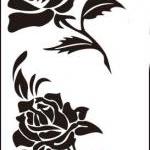 Rose Tattoo Stickers (set Of 2)