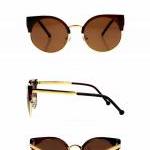 Retro Half-frame Round Sunglasses (2 Colors!)