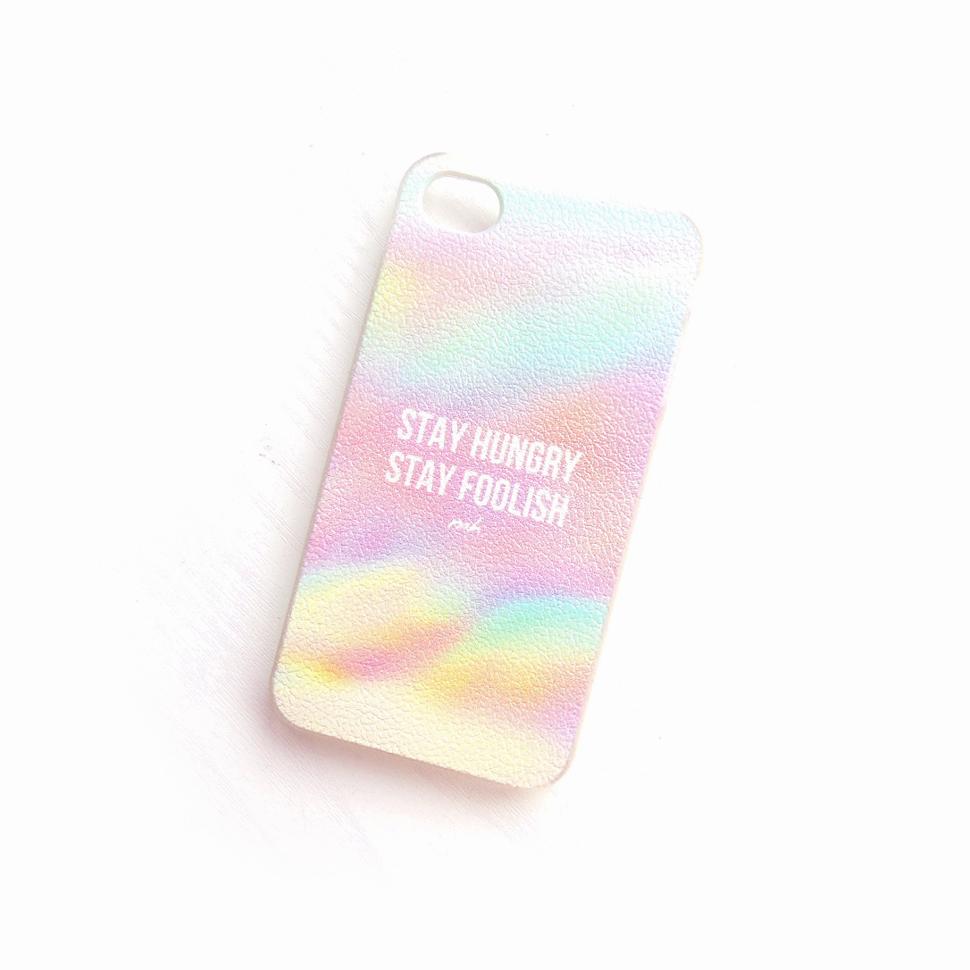"stay Hungry Stay Foolish" Iphone 4/4s Or 5 Case