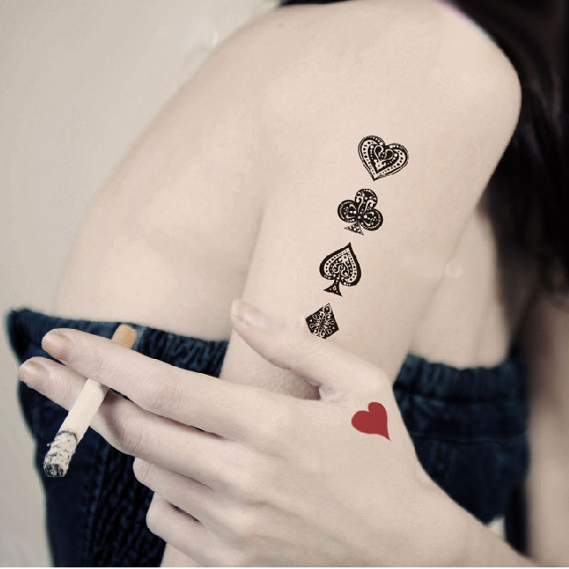 How To Remove Ink From Leather >> Poker Tattoo Stickers (Set Of 8) on Luulla How To Remove Ink From Leather >> Poker Tattoo Stickers (Set Of 8) on Luulla
